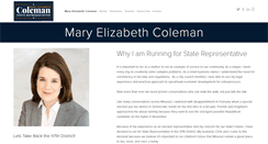 Desktop Screenshot of maryelizabethcoleman.com